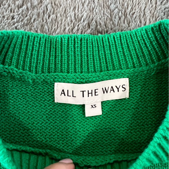 superdown Green Ribbed Crop Tank - Picture 3 of 3